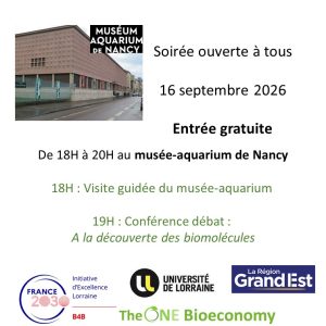 Vignette - Visite et conférence «&nbsp;biomolecules&nbsp;» à l&rsquo;aquarium de nancy le 16 sept de 18H à 20H